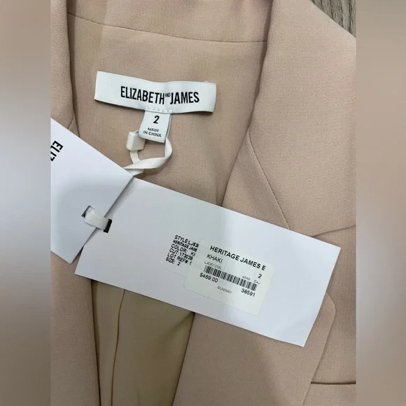 NWT Elizabeth and‎ James Heritage Jacket in Khaki Sz 2 - Picture 4 of 9